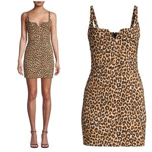 NWOT Likely Constance Leopard Print Mini Dress Sz 2